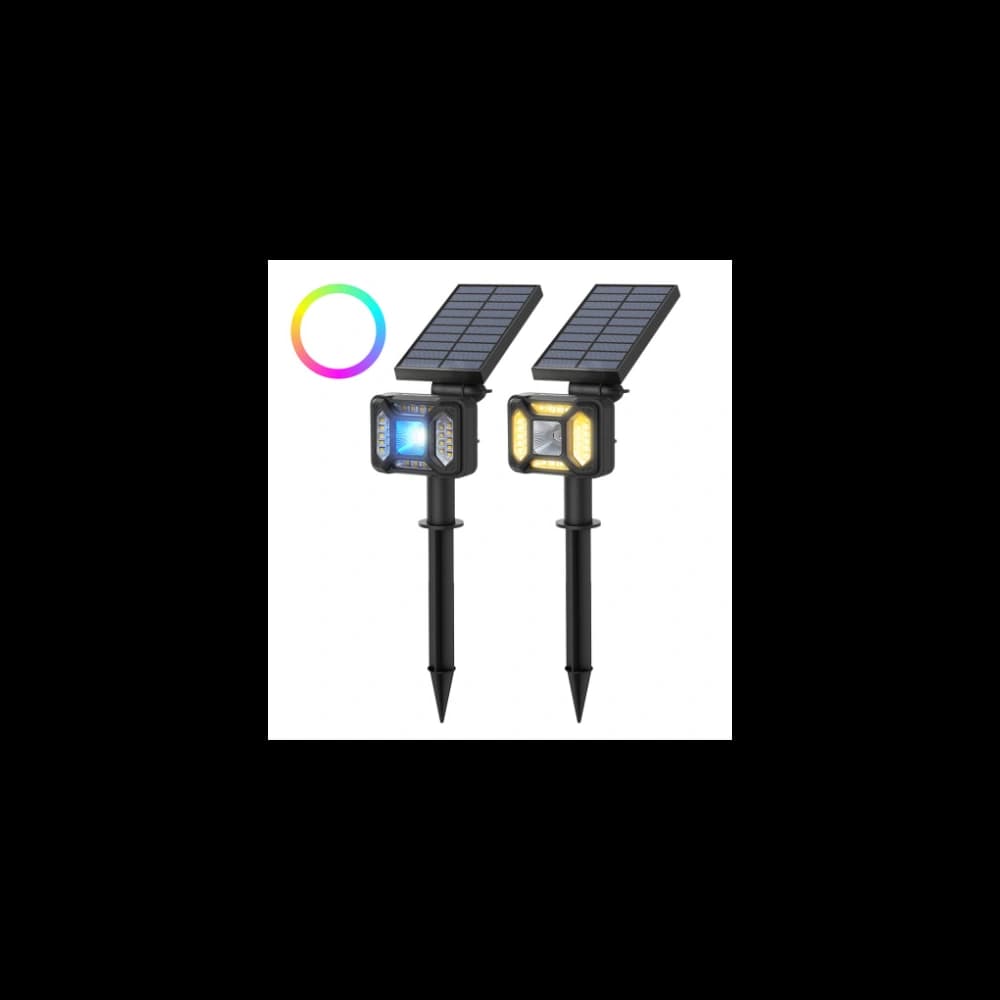 Blitzwolf BW-OLT5 Außen-LED-Solarlampe mit Dämmerungssensor, 1800mAh, RGB