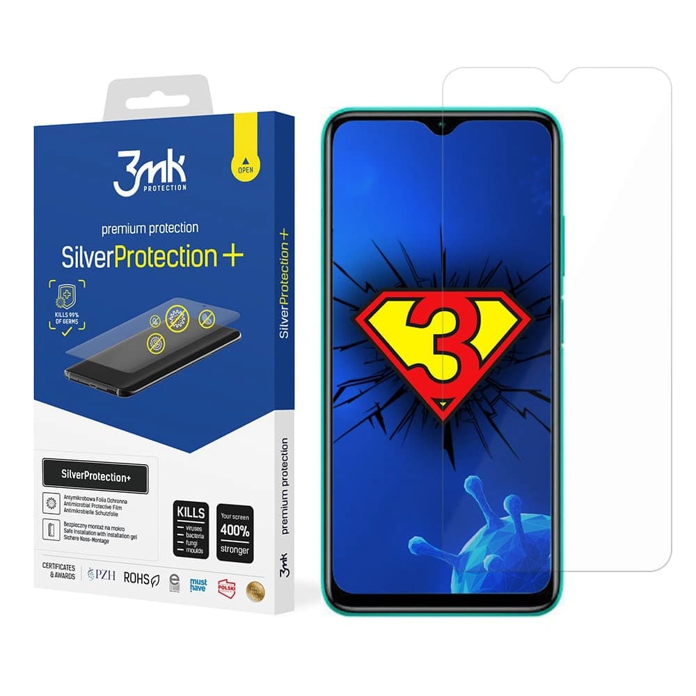 3MK Antimikrobielle Schutzfolie Silver Protect+ Redmi 9T
