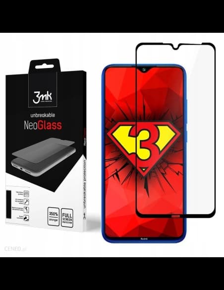 3MK Schutzglas NeoGlass Redmi Note 8 Full Cover schwarz