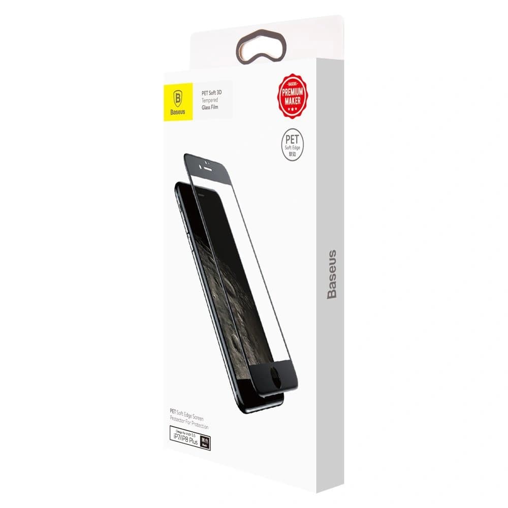 Tvrzené sklo Baseus Full Screen 0.23mm Apple iPhone 8/7 Plus černé - 7