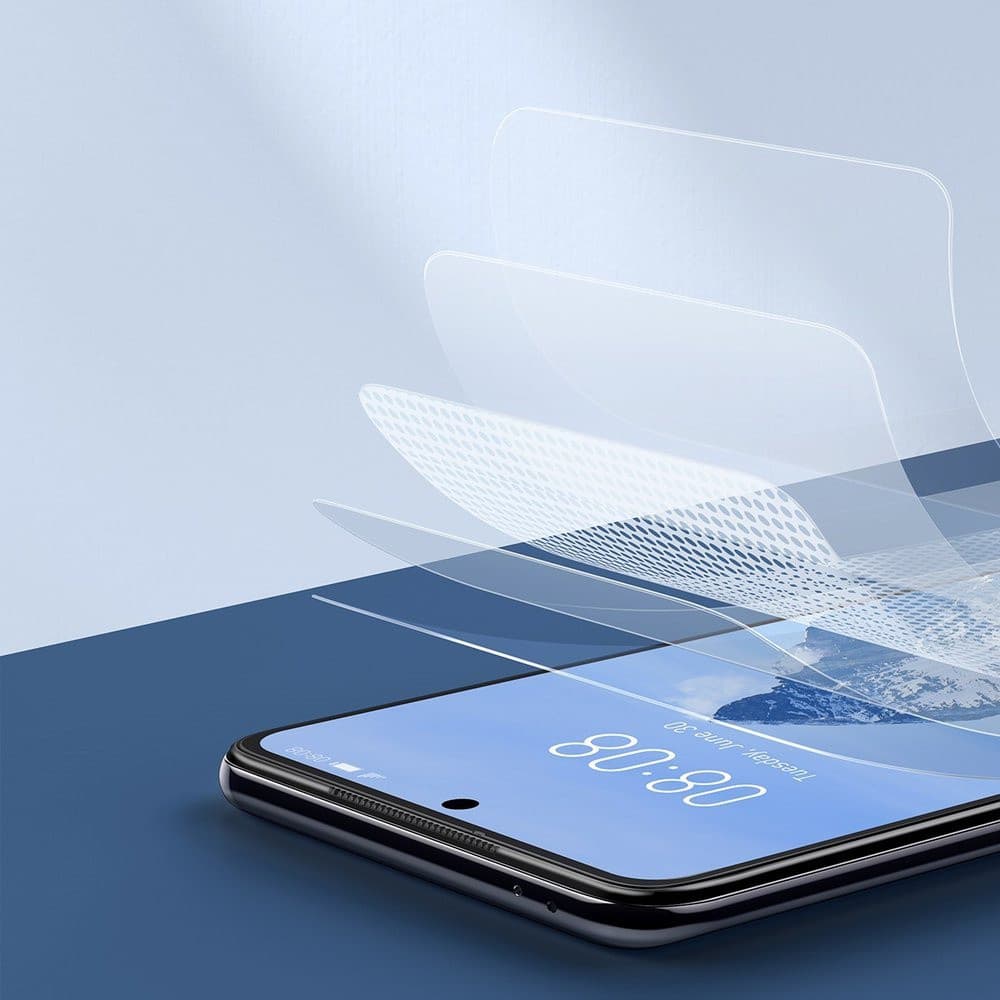 Baseus 2x ochranná fólie na celý displej 0,15 mm pro Xiaomi Redmi K40/K40 Pro Transparent (SGMIK40-02) - 9