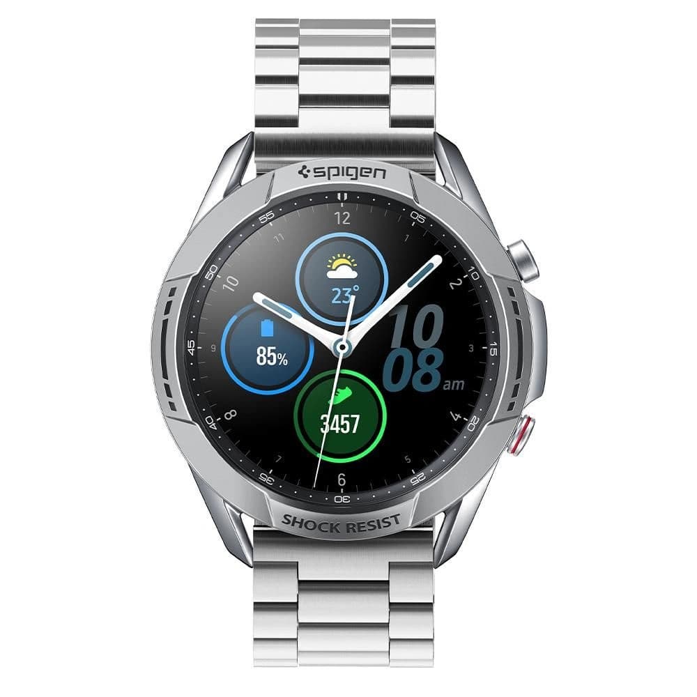 Spigen Samsung Overlay-Chrono-Schild Galaxy Watch 3 45mm Silber - 2