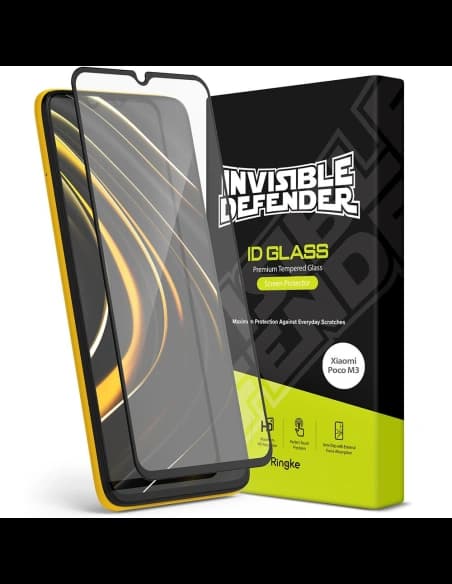 Ringke Gehärtetes Glas ID Glas Pocophone M3 Full Cover