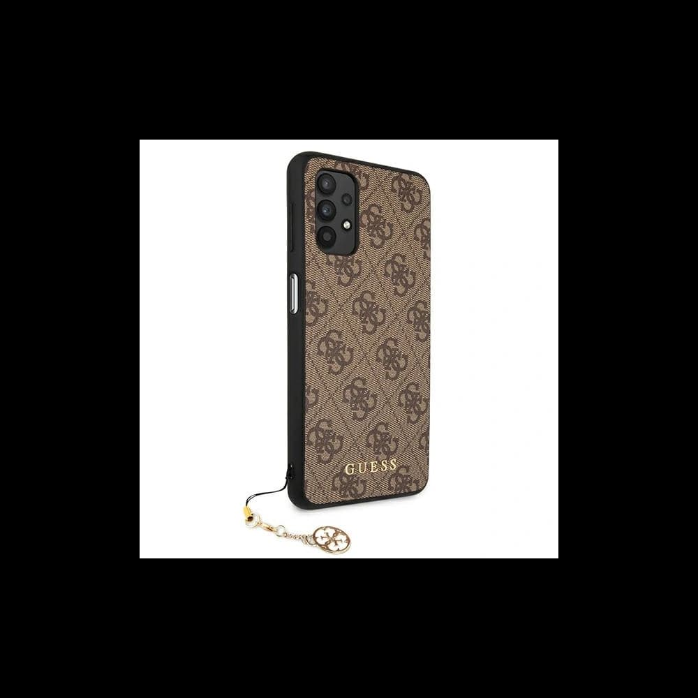 Etui Guess GUHCA325GF4GBR Samsung Galaxy A32 LTE hnědý/brown tvrdý obal 4G Charms Collection - 4