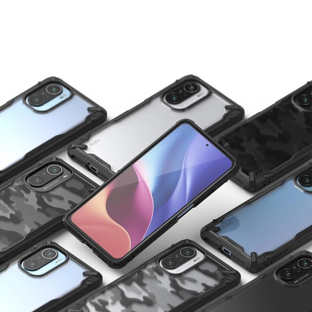 Ringke Fusion-X Design Xiaomi Mi 11i/Mi 11X/Pocophone F3/Redmi K40/K40 Pro/K40 Pro Plus Camo (Moro) Black - 6