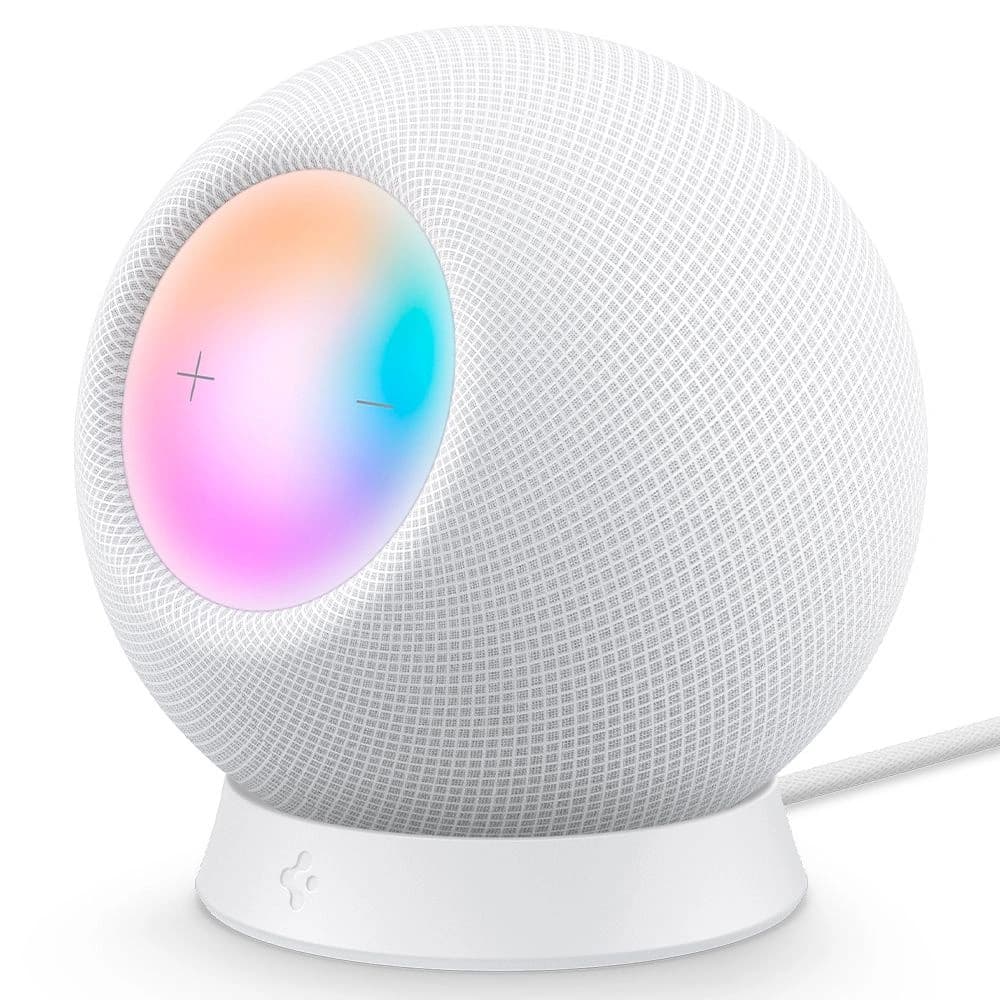 Spigen Apple Ständer Silikon Fit HomePod mini Ständer Weiß