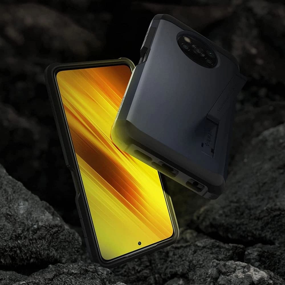 Spigen Gehäuse Tough Armor Pocophone X3 Pro/X3 NFC Metall Schiefer - 3