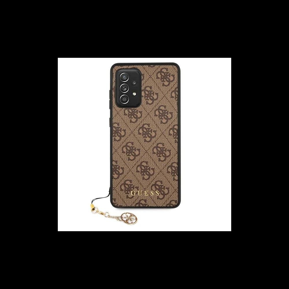 Etui Guess GUHCA72GF4GBR Samsung Galaxy A72 barna/brown kemény tok 4G Charms Collection - 3