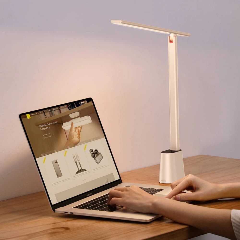 Baseus Smart Eye folding desk lamp rechargeable (white) - 7