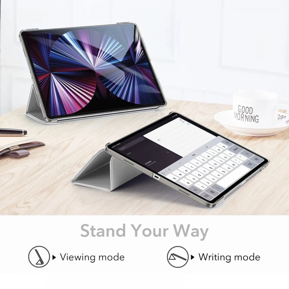 ESR Ascend Trifold & Tempered Glass Apple iPad Pro 11 2021 Grey - 4