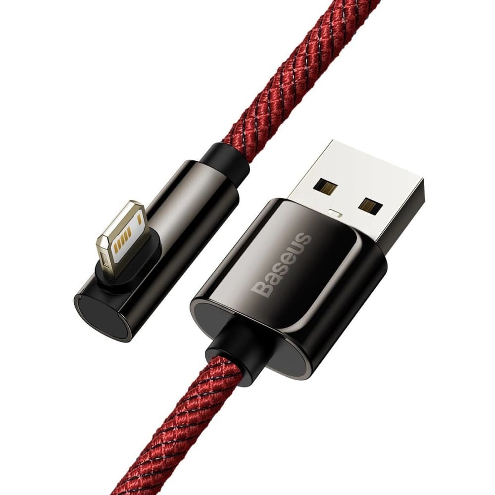 Kabel USB do Lightning kątový Baseus Legend Series, 2.4A, 1m (červený) - 3
