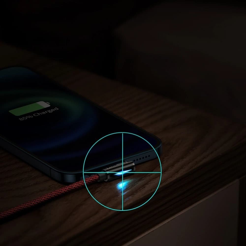 Kabel USB do Lightning kątový Baseus Legend Series, 2.4A, 1m (červený) - 8