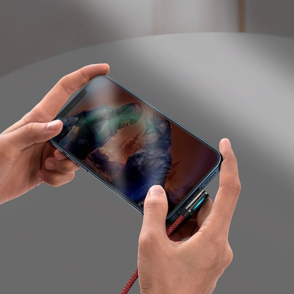 Kabel USB do Lightning kątový Baseus Legend Series, 2.4A, 1m (červený) - 9