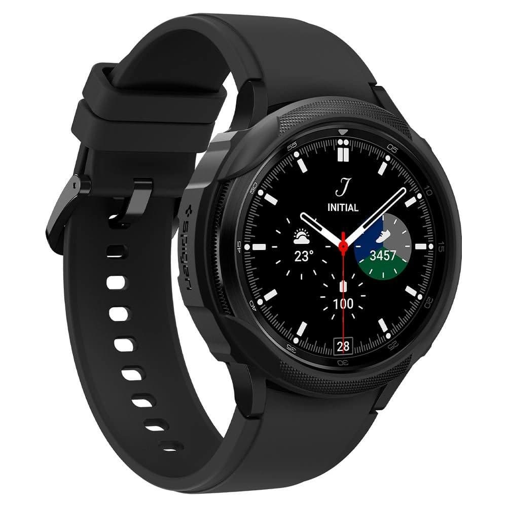 Spigen Samsung Gehäuse Liquid Air Galaxy Watch4 Classic 46mm Matt Schwarz - 3
