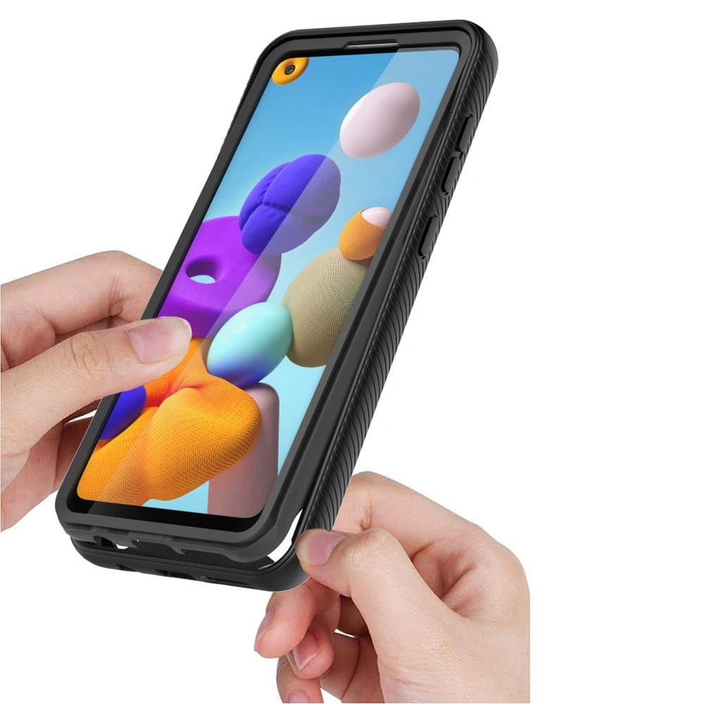 Case Tech-Protect Defense360 Samsung Galaxy A21s Schwarz - 3