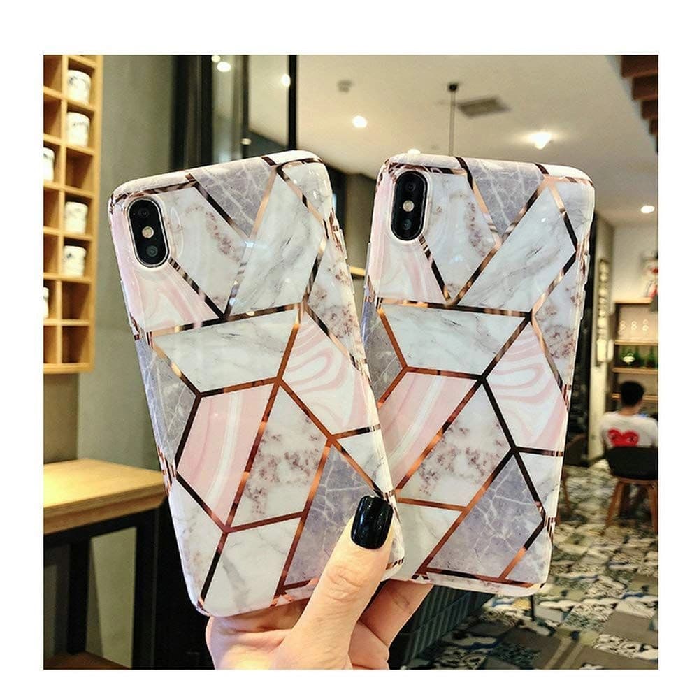 Etui Tech-Protect Marble Samsung Galaxy A42 5G Růžová - 2