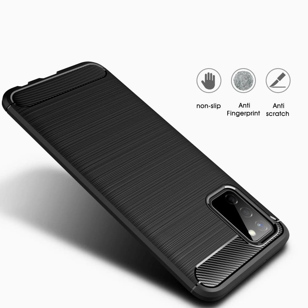 Etui Tech-Protect TPUCarbon Samsung Galaxy A02s černé - 2