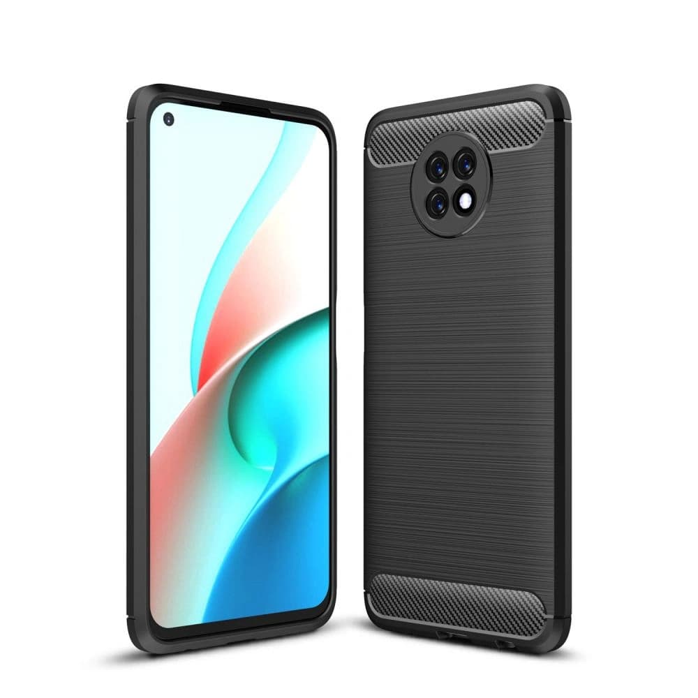 Case Tech-Protect TPUCarbon Redmi Note 9T 5G Schwarz