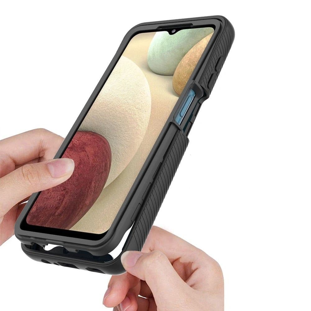 Case Tech-Protect Defense360 Samsung Galaxy A12 Schwarz - 5