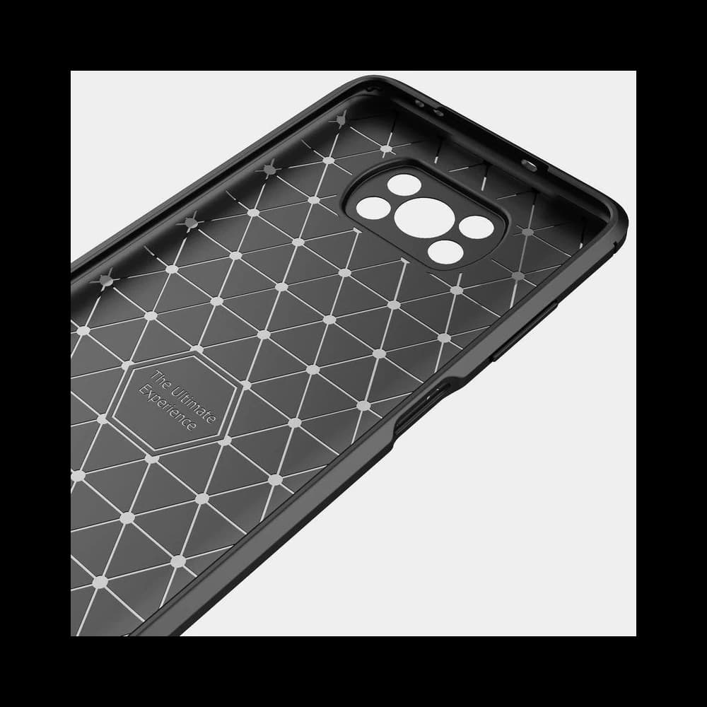 Case Tech-Protect TPUCarbon POCO X3 Pro/X3 NFC Schwarz - 2