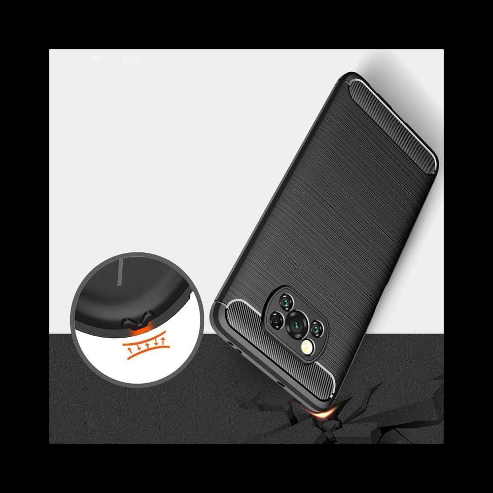 Case Tech-Protect TPUCarbon POCO X3 Pro/X3 NFC Schwarz - 5