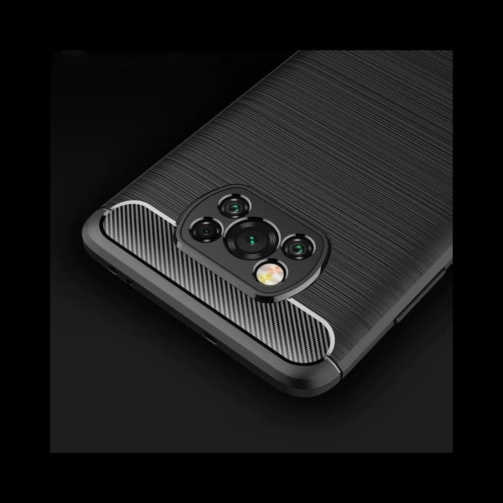 Case Tech-Protect TPUCarbon POCO X3 Pro/X3 NFC Schwarz - 6