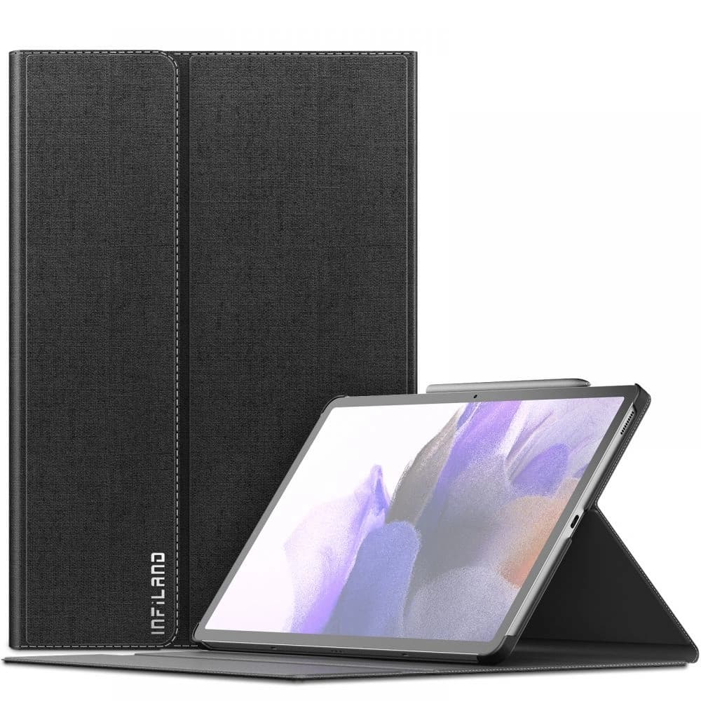 Etui Infiland Classic Stand Samsung Galaxy Tab S7 FE 5G 12.4 Černé