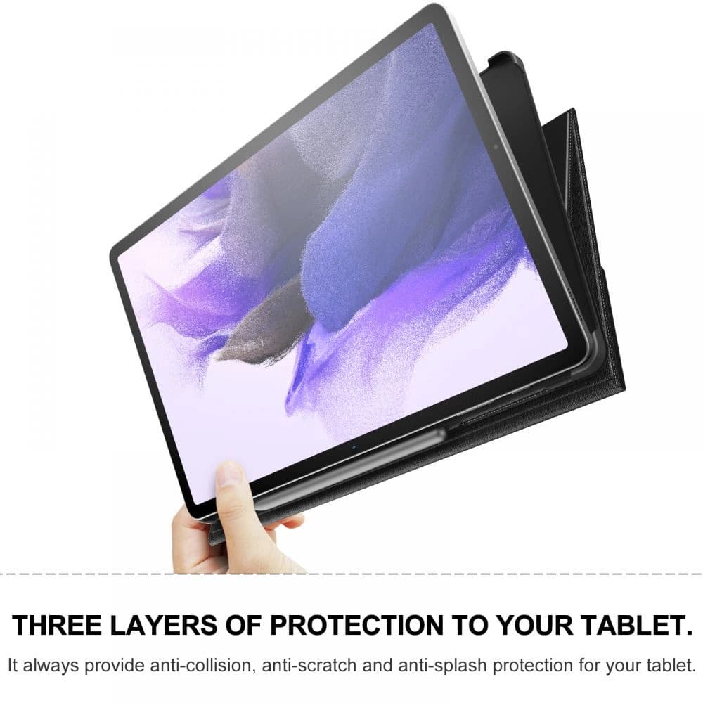 Etui Infiland Classic Stand Samsung Galaxy Tab S7 FE 5G 12.4 Černé - 5