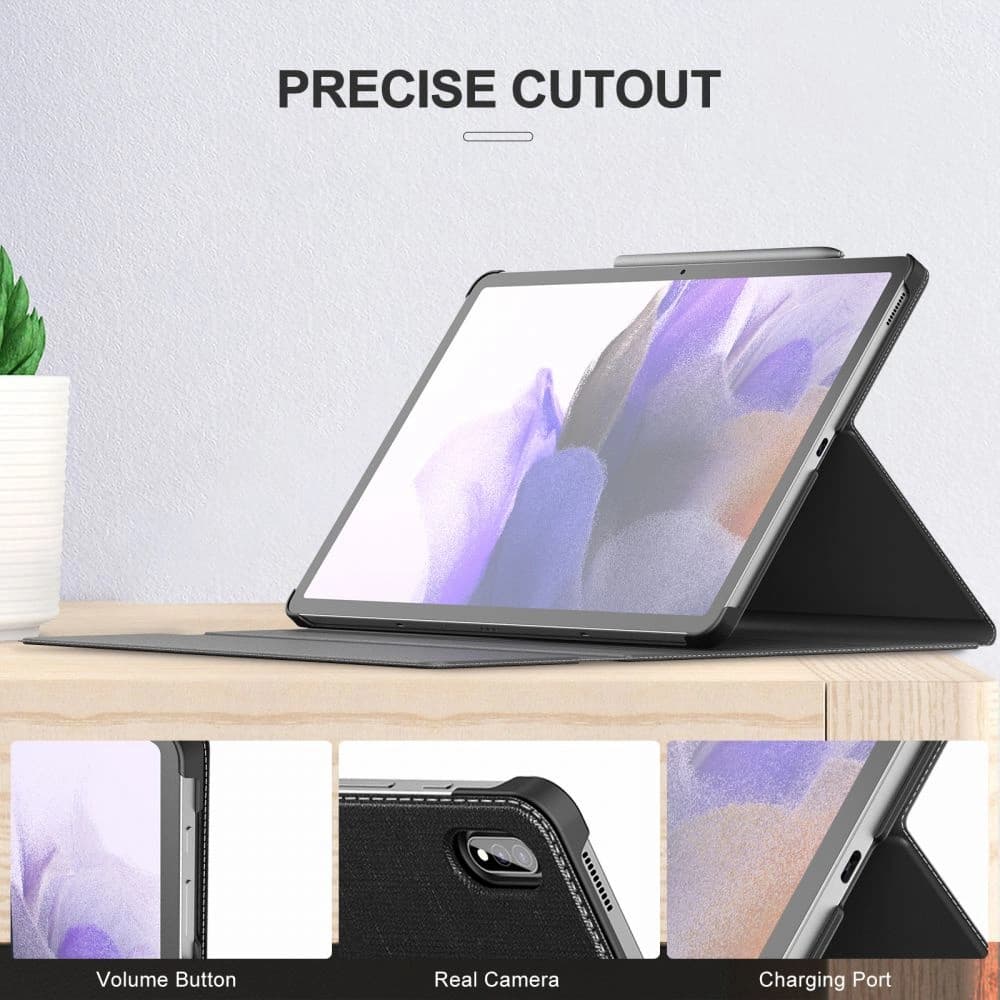Etui Infiland Classic Stand Samsung Galaxy Tab S7 FE 5G 12.4 Černé - 6