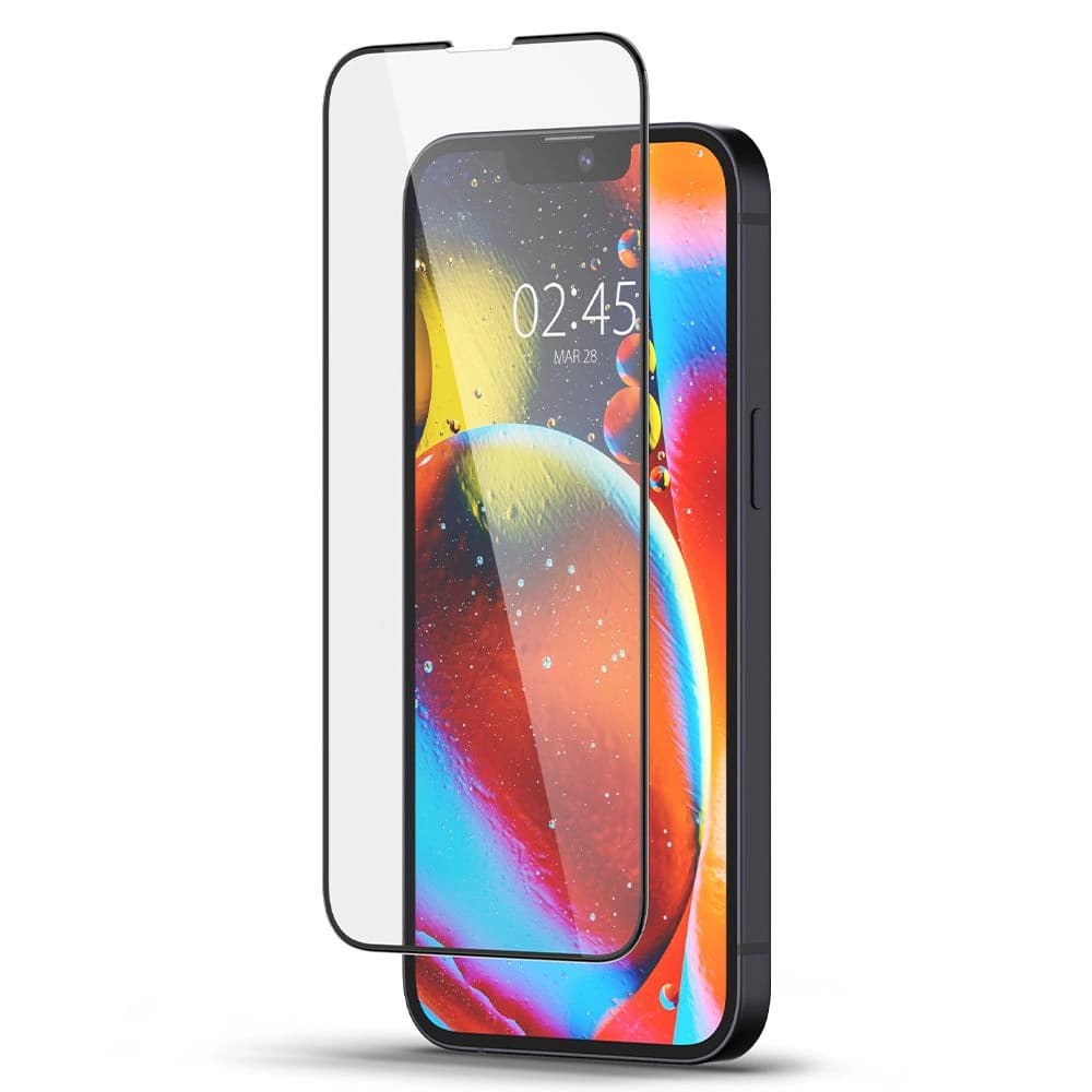 Edzett üveg Spigen GLAS.tR Slim Apple iPhone iPhone 14 Plus / 15 Plus Fekete - 5