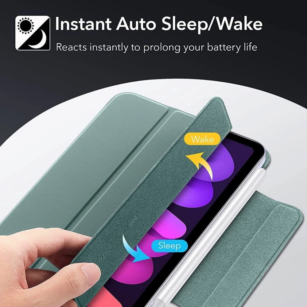 Case ESR Rebound Magnetic Apple iPad mini 2021 (6. Generation) / iPad mini 8.3" 2024 7gen / iPad mini 8.3" 2024 7gen Frosted Green - 5