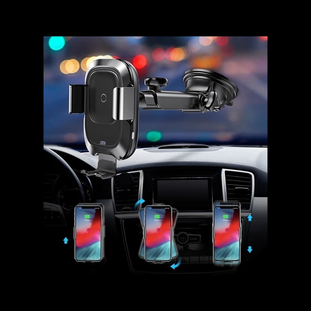 Autohalterung mit induktiver Ladestation Baseus Intelligent Auto Lock Dashboard - 10