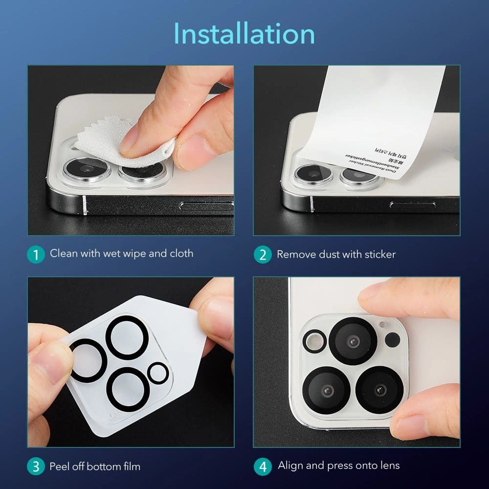 Nakládka ESR Camera Protector Apple iPhone 13 Pro/13 Pro Max - 9