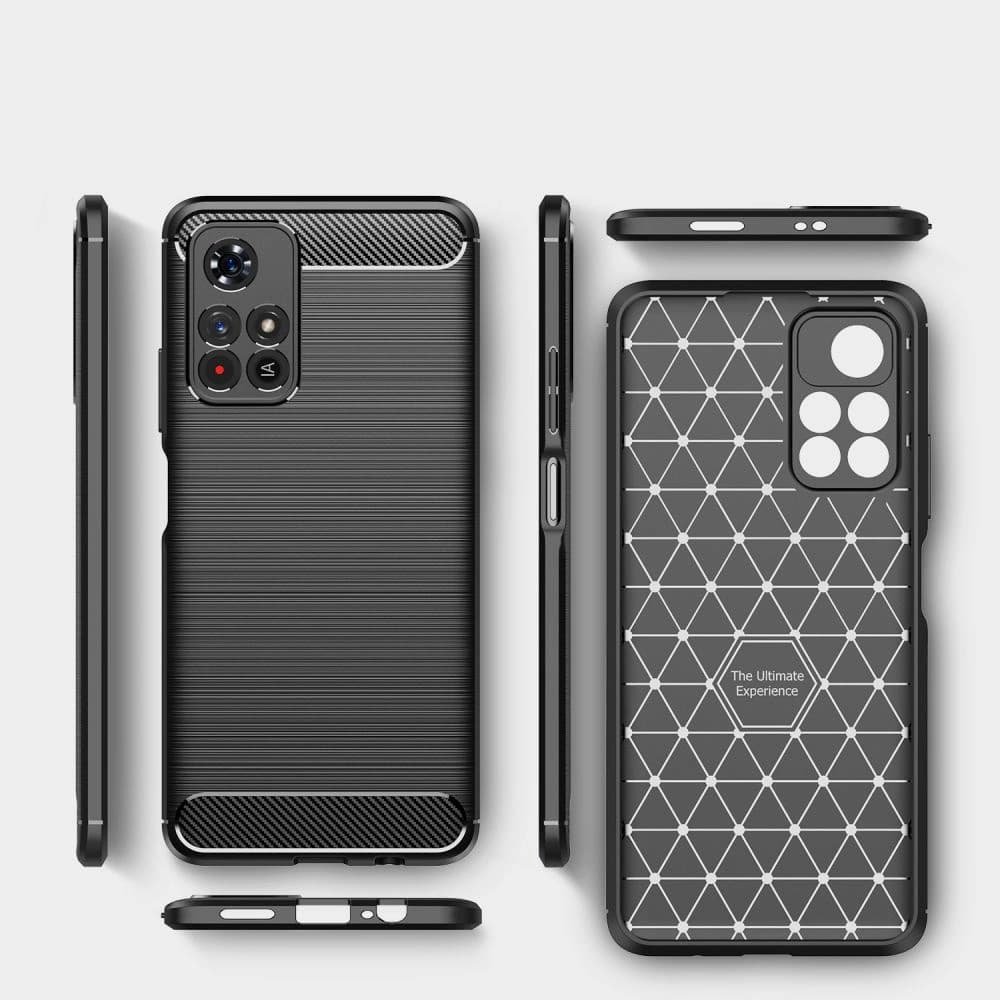 Tech-Protect TPUCarbon Redmi Note 11S 5G/POCO M4 Pro 5G Black - 8
