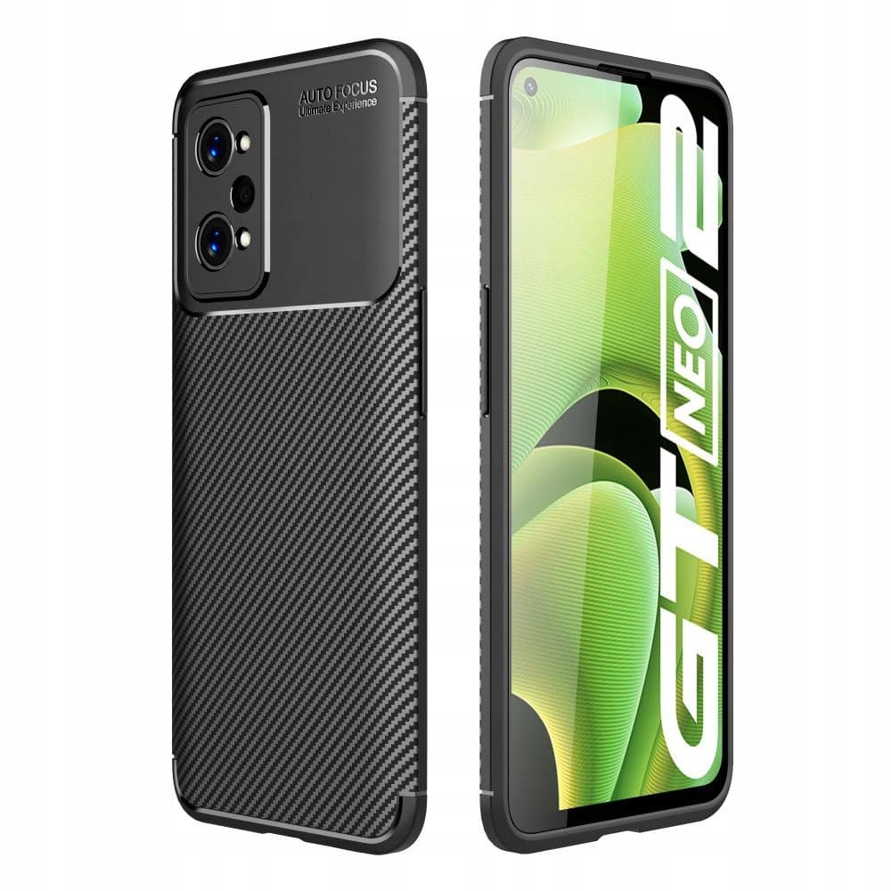 Tech-Protect Gehäuse TPUCarbon Realme GT Neo 2 Schwarz