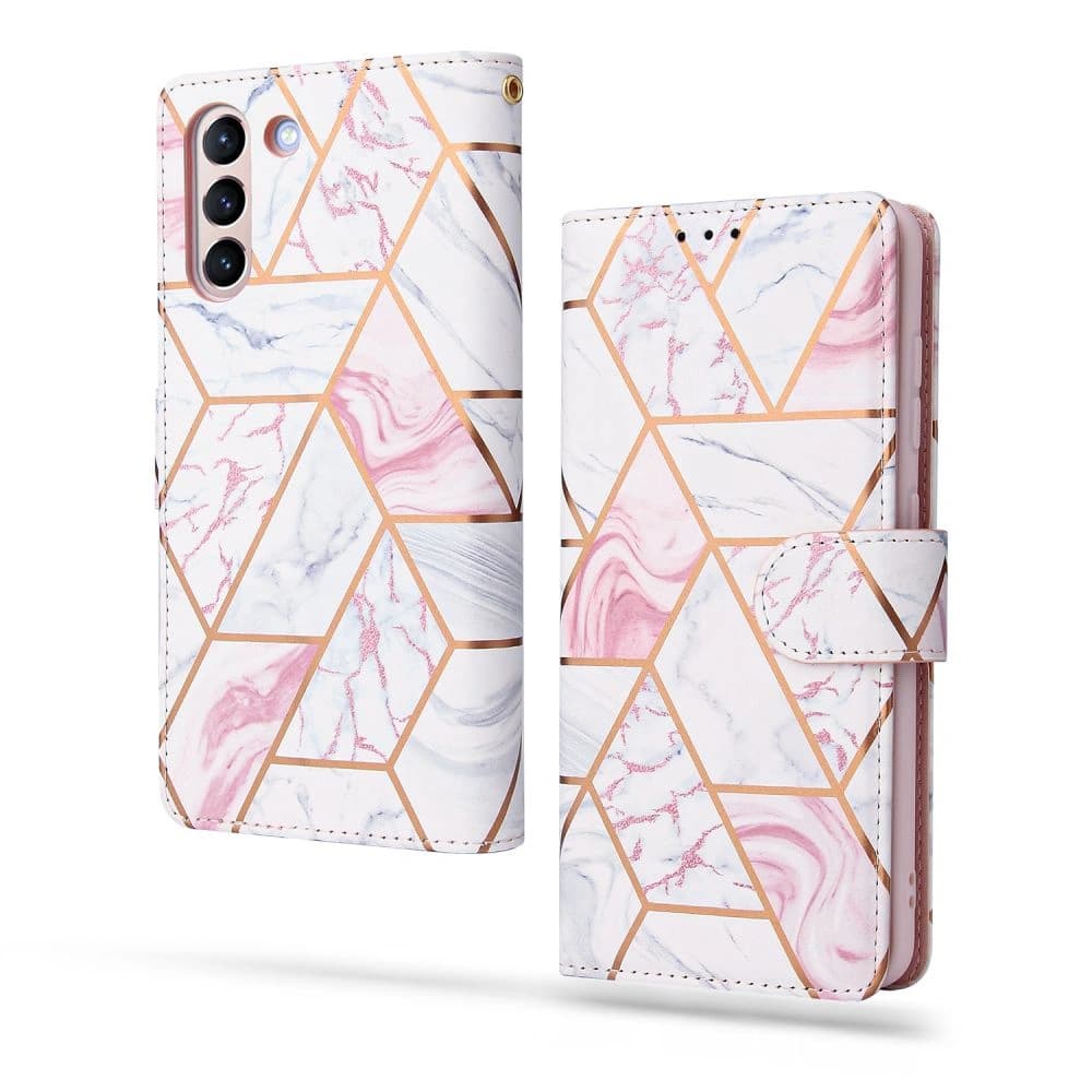 Tech-Protect Wallet Samsung Galaxy S21 FE Marble - 2
