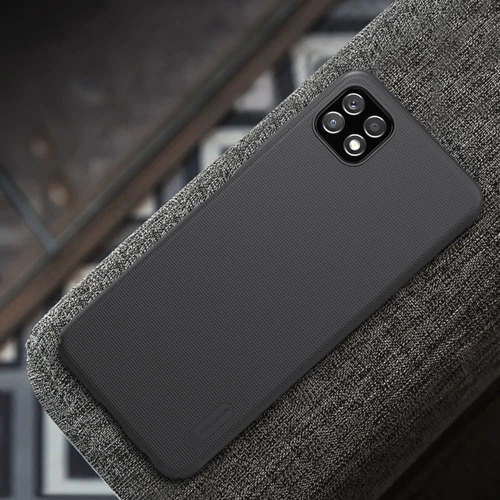 Nillkin Samsung Tasche Super Frosted Shield Galaxy A22 5G Schwarz - 2