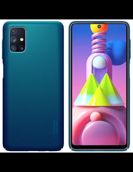 Nillkin Samsung Tasche Super Frosted Shield Galaxy M51 Peacock Blue