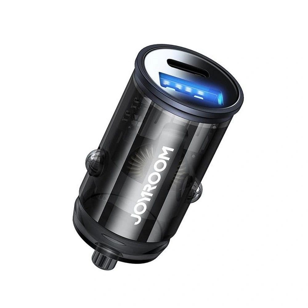 Autós töltő Joyroom C-A43 2-portos autós töltő PD 20W QC 3.0 szürke