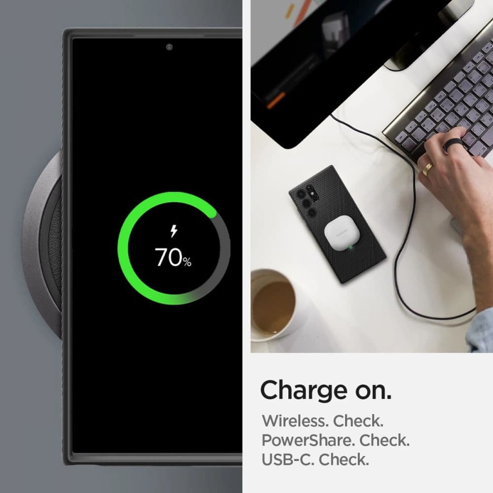 Case Spigen Liquid Air Samsung Galaxy S22 Ultra Matte Schwarz - 11