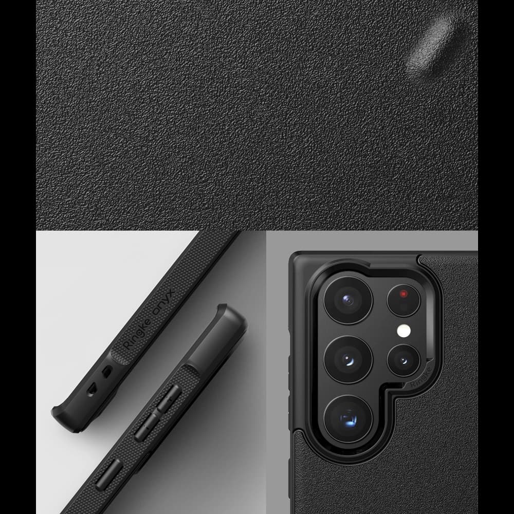 Etui Ringke Onyx Samsung Galaxy S22 Ultra Fekete - 3