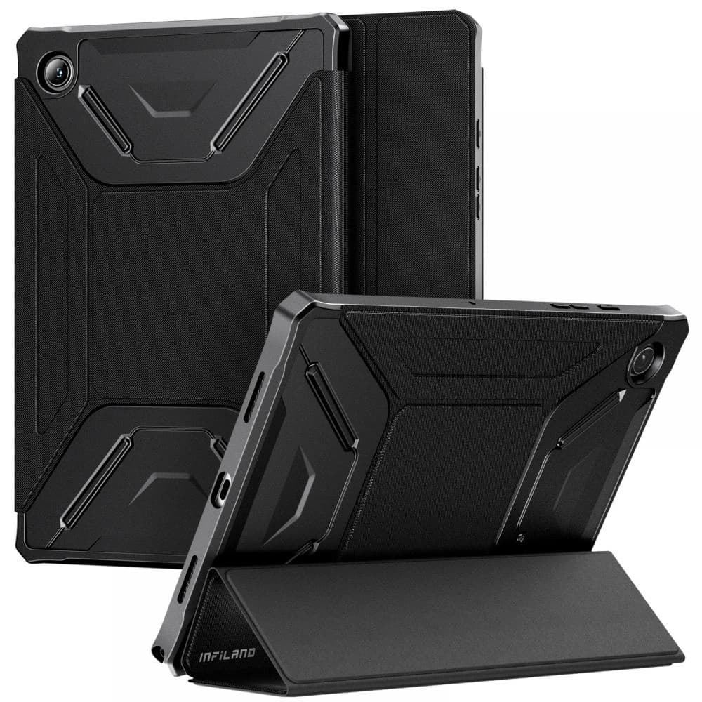 Etui Infiland Rugged Folio Samsung Galaxy Tab A8 10.5 Fekete