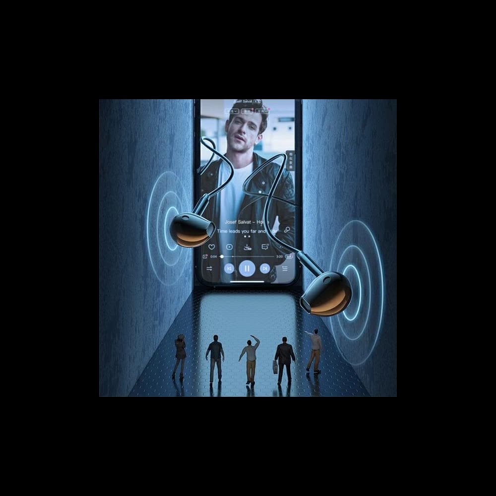 AWEI słuchawki stereo PC-7 3,5mm jack czarny/black - 3