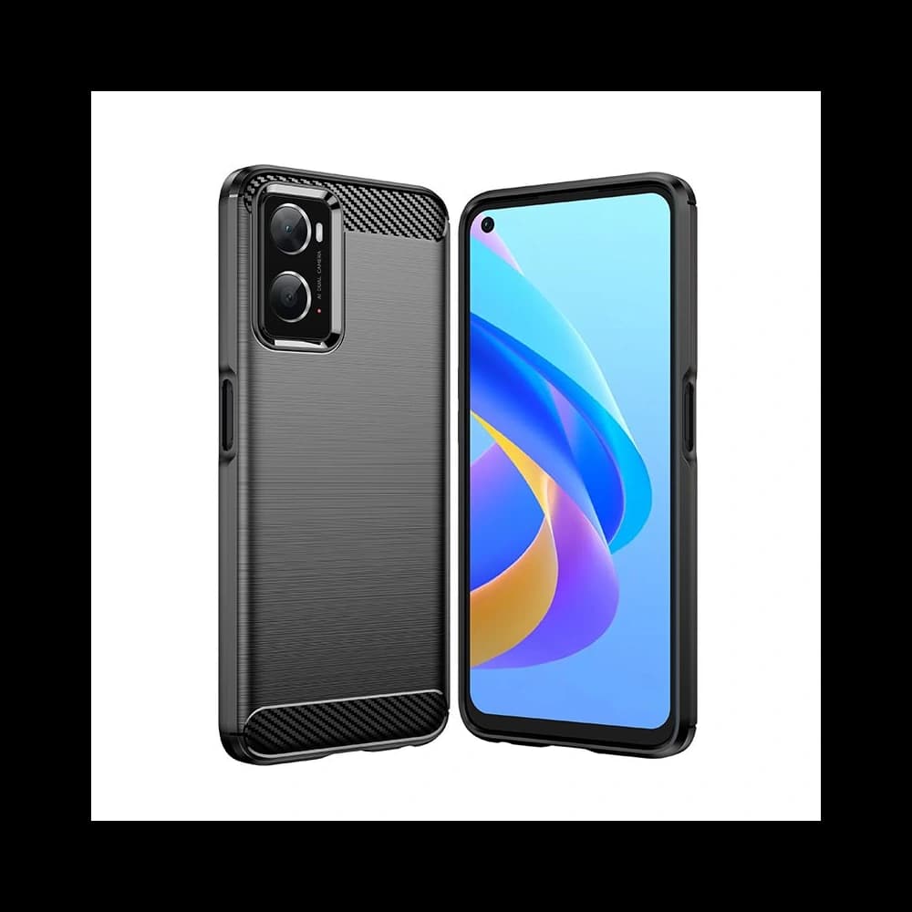 Case Tech-Protect TPUCarbon Realme 9i Schwarz - 2