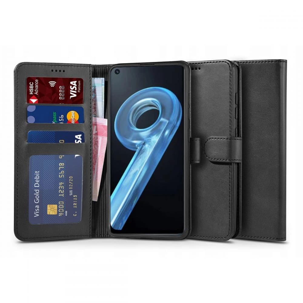 Case Tech-Protect Wallet Realme 9i Schwarz