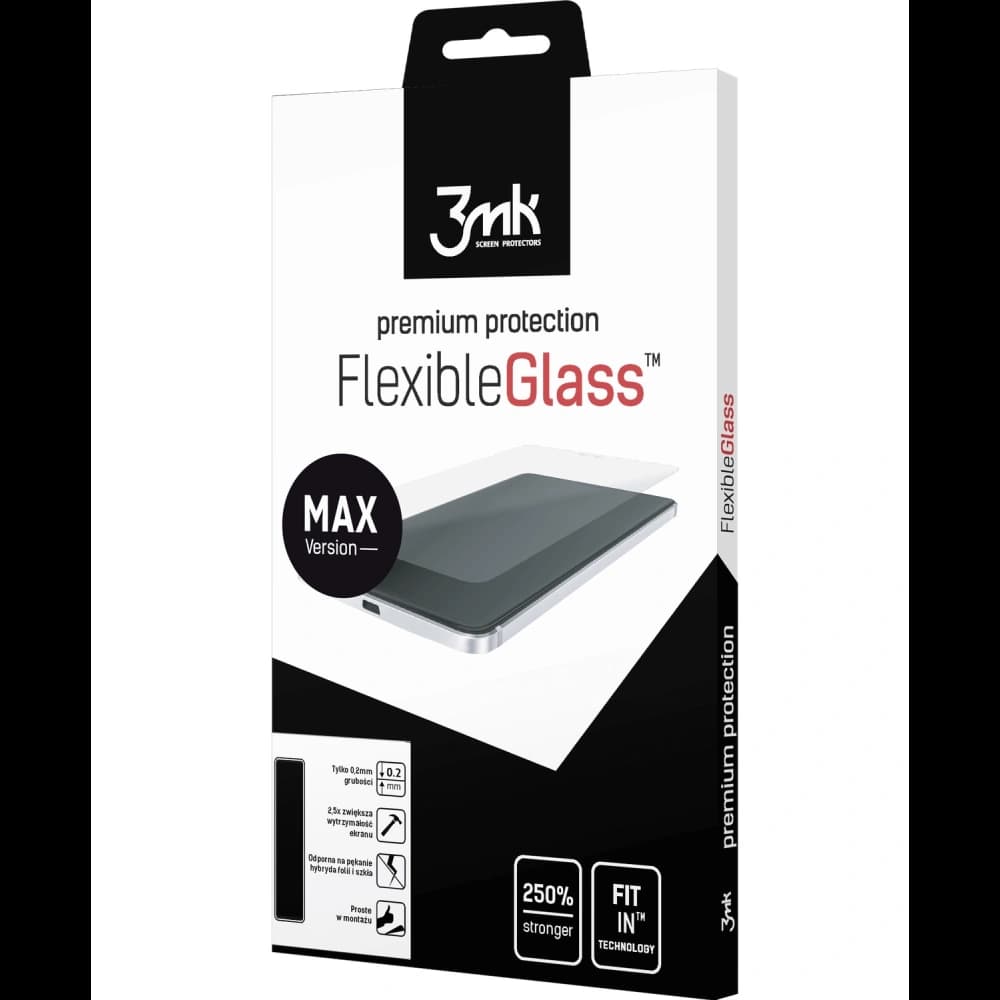 Hibrid de sticlă 3MK FlexibleGlass Max Samsung Galaxy A73 5G negru