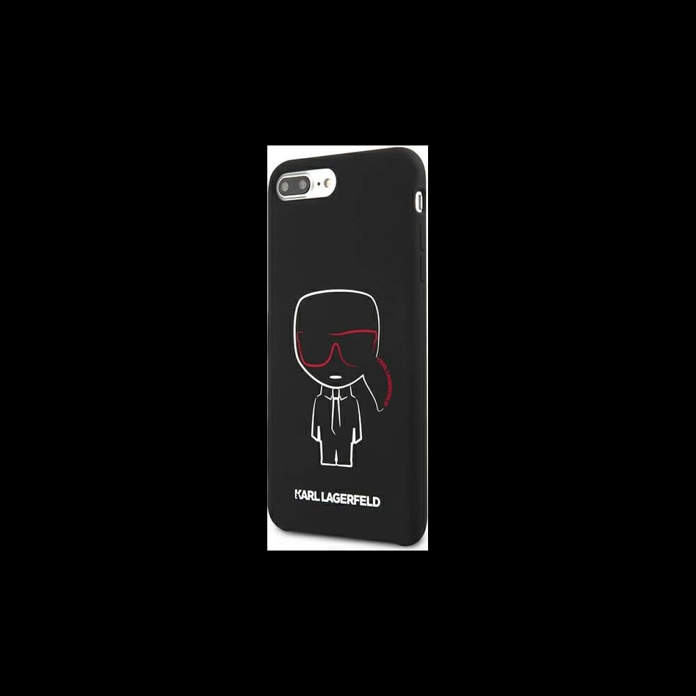 Etui Karl Lagerfeld KLHCI8LSLKCBK Apple iPhone 8/7 Plus hardcase černý/black Silicone Karl Iconic - 2