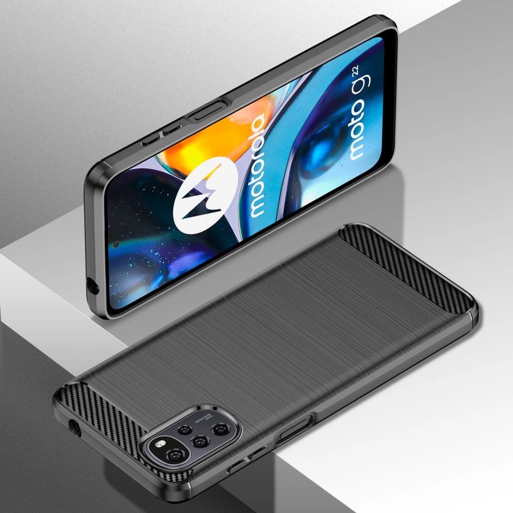 Etui Tech-Protect TPUCarbon Motorola Moto G22 Negru - 8