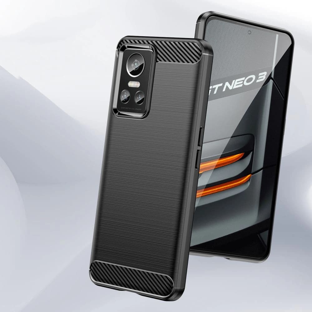 Case Tech-Protect TPUCarbon Realme GT Neo 3 Schwarz - 5