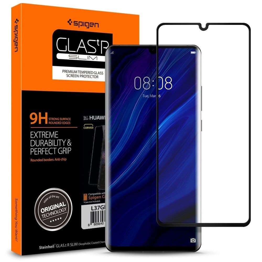 Spigen GLAS.tR Slim Huawei P30 Pro Full Cover Case Friendly
